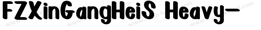 FZXinGangHeiS Heavy字体转换